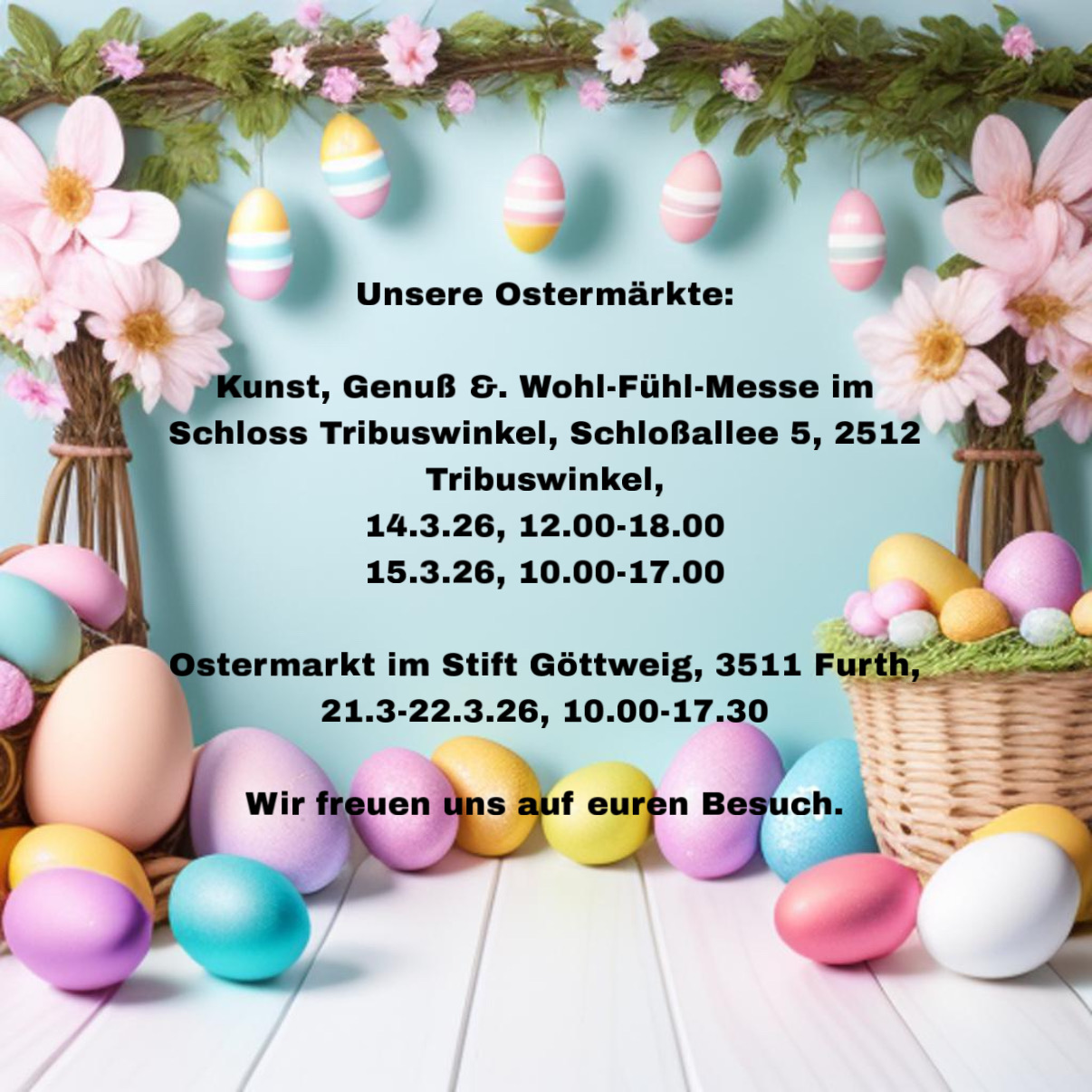 Die Ostermärkte kommen…